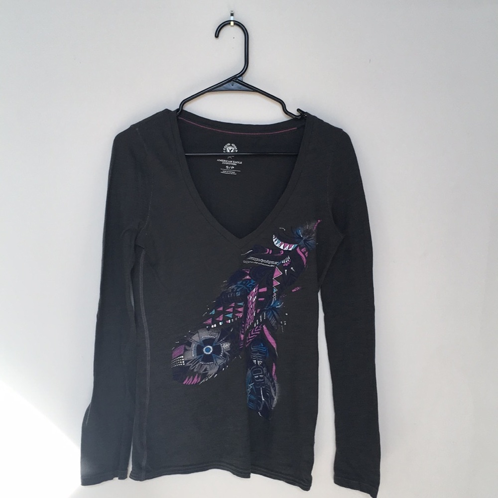 Long Sleeve V-Neck Tee